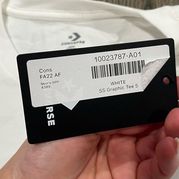 NWT Converse Mother Nature Graphic T-Shirt Short Sleeve Crewneck White Size M - Picture 7 of 8